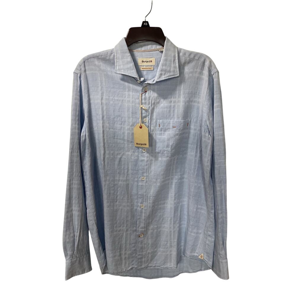 Borgo28 NWT Men's Light Blue Dress Shirt